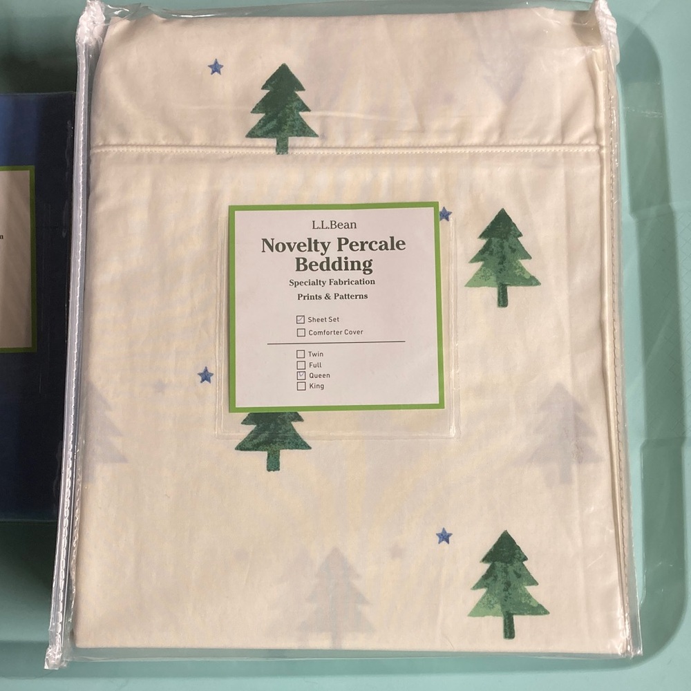 L.L. Bean Maine state flag queen sheet set
